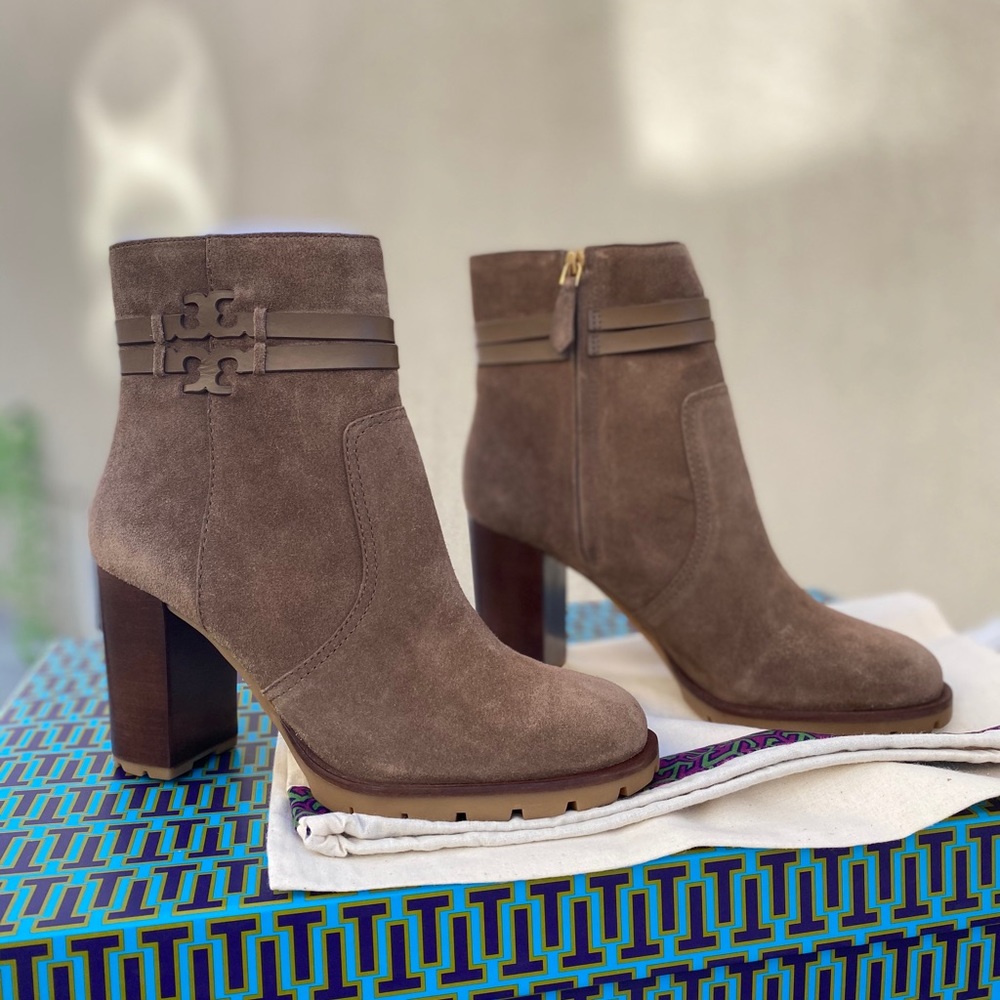 SOLD. Only 9 left Tory Burch Leigh Lug Sole Bootie - Picture 3 of 4